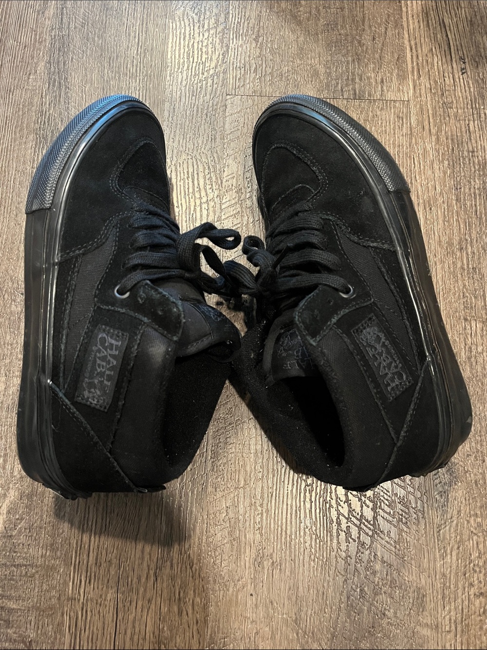 Vans Half Cab Black Suede Men's Skate Sneakers